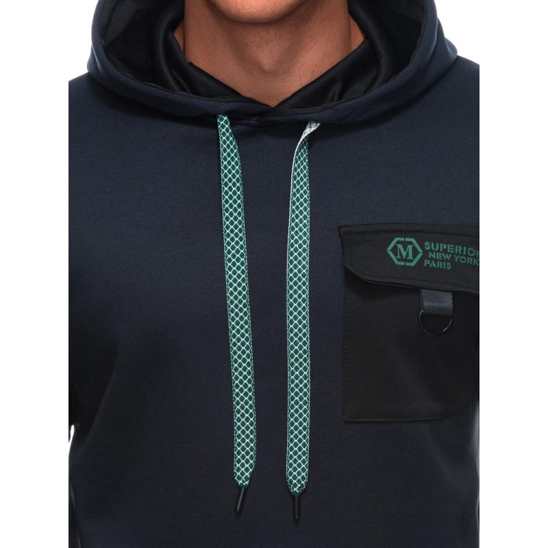 Pánská mikina na zip B1700 - tmavě modrá