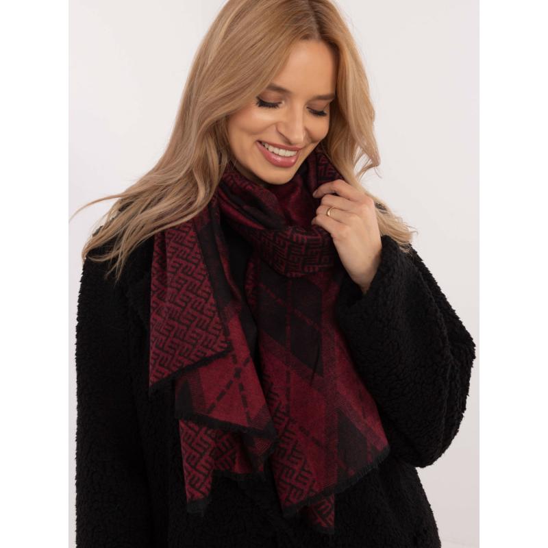 Černo-barevný dámský viskózový šátek