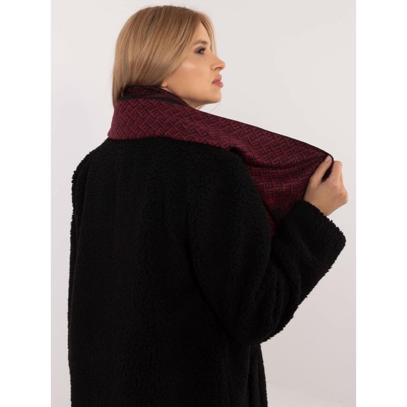 Černo-barevný dámský viskózový šátek