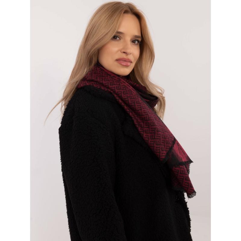 Černo-barevný dámský viskózový šátek