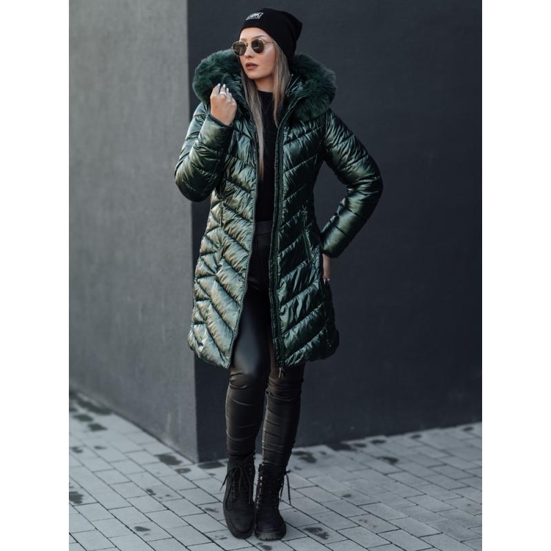 Dámská prošívaná zimní bunda BELLATRIX zelená