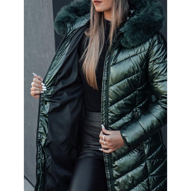Dámská prošívaná zimní bunda BELLATRIX zelená