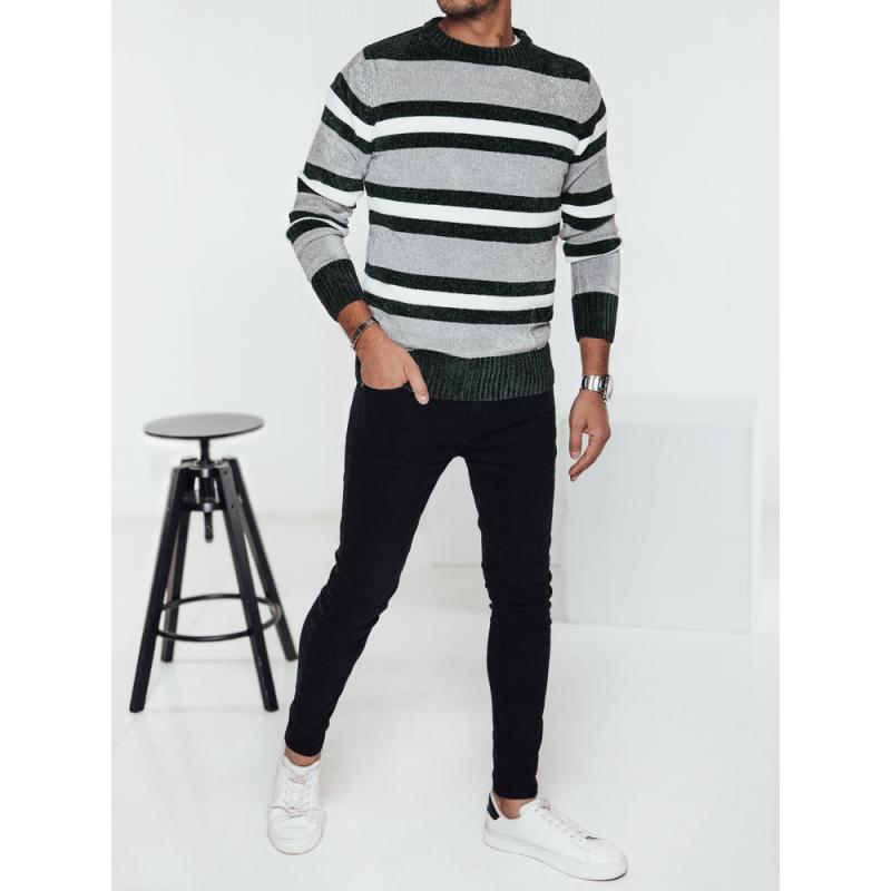 Pánsky pruhovaný sveter