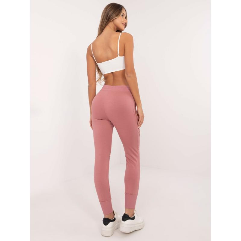 Špinavě růžové tepláky se zavazováním