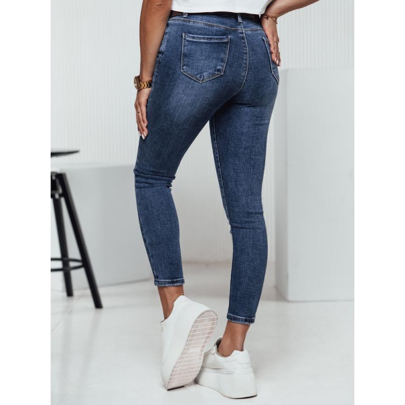 Dámské kalhoty BUTTONFIT skinny jeans kalhoty modré