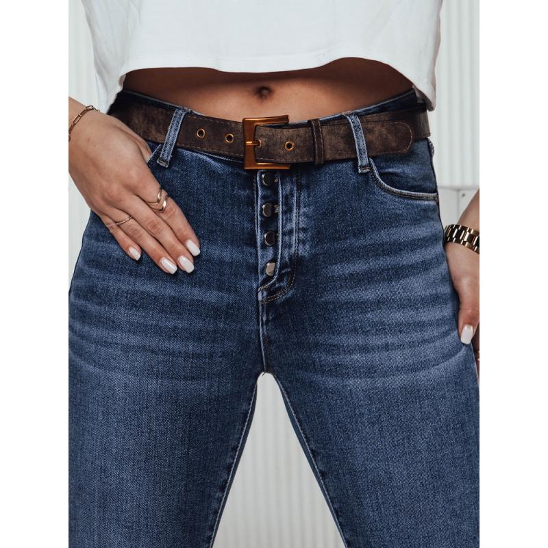 Dámské kalhoty BUTTONFIT skinny jeans kalhoty modré