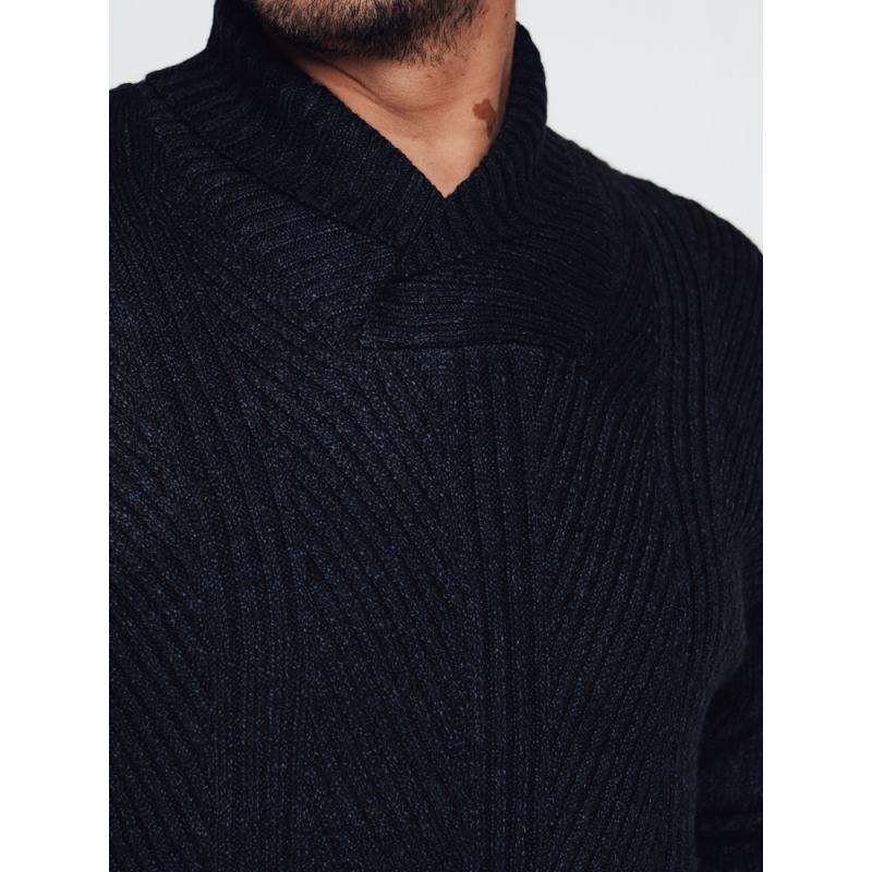 Férfi sötétkék pulóver