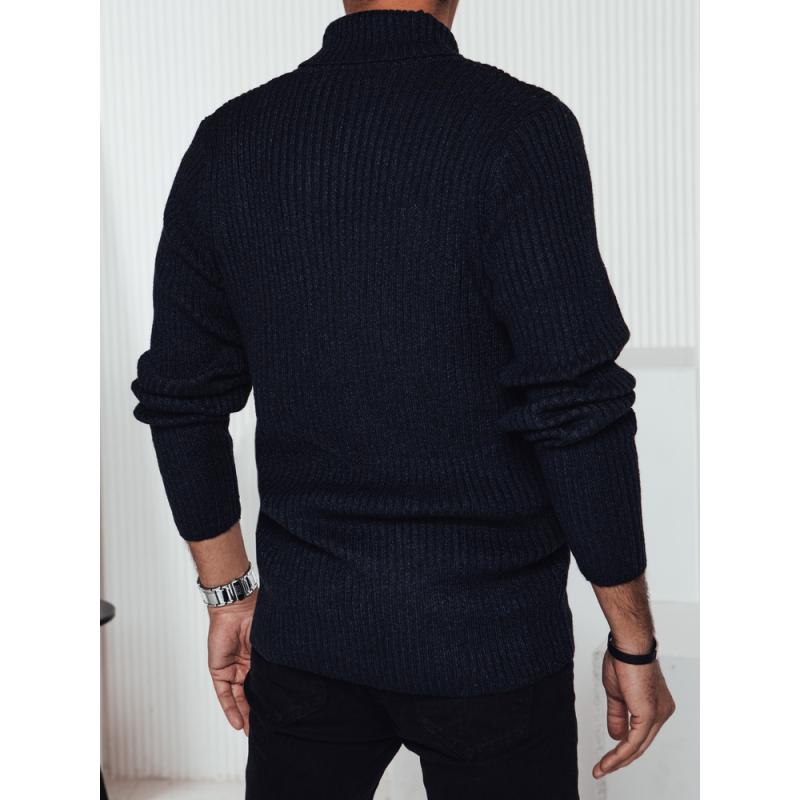 Férfi sötétkék pulóver