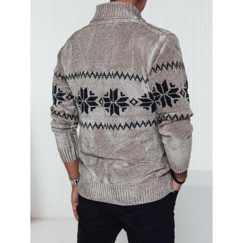 Pánský svetr s béžovým límcem