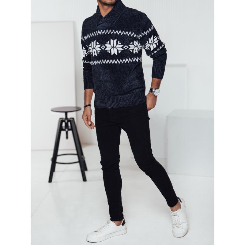 Pánský tmavě modrý svetr