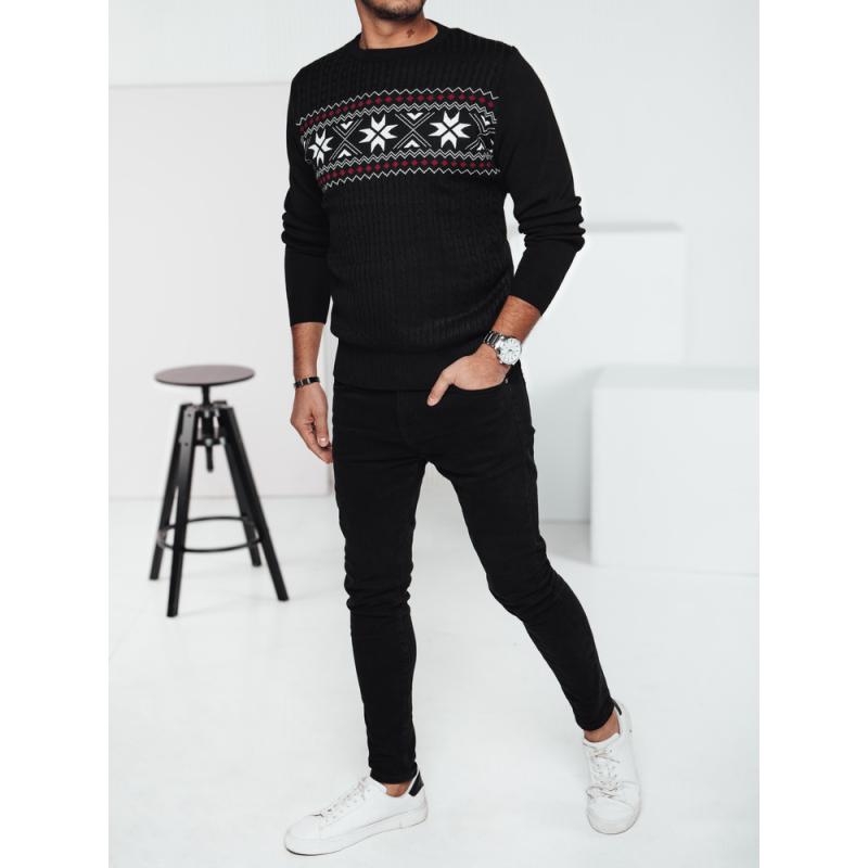 Pánsky čierny sveter