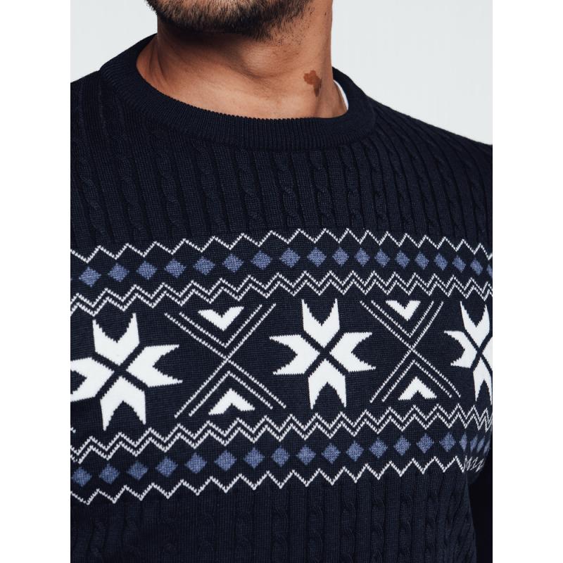 Pánsky tmavomodrý sveter