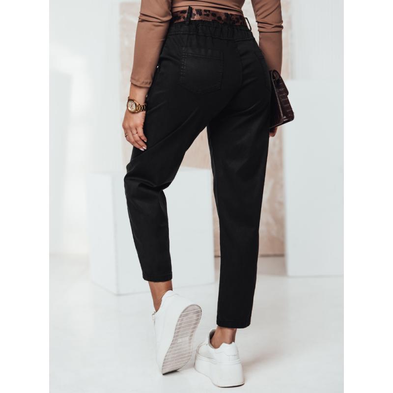 Jedna velikost dámských kalhot LEOCINCIN s páskem černá