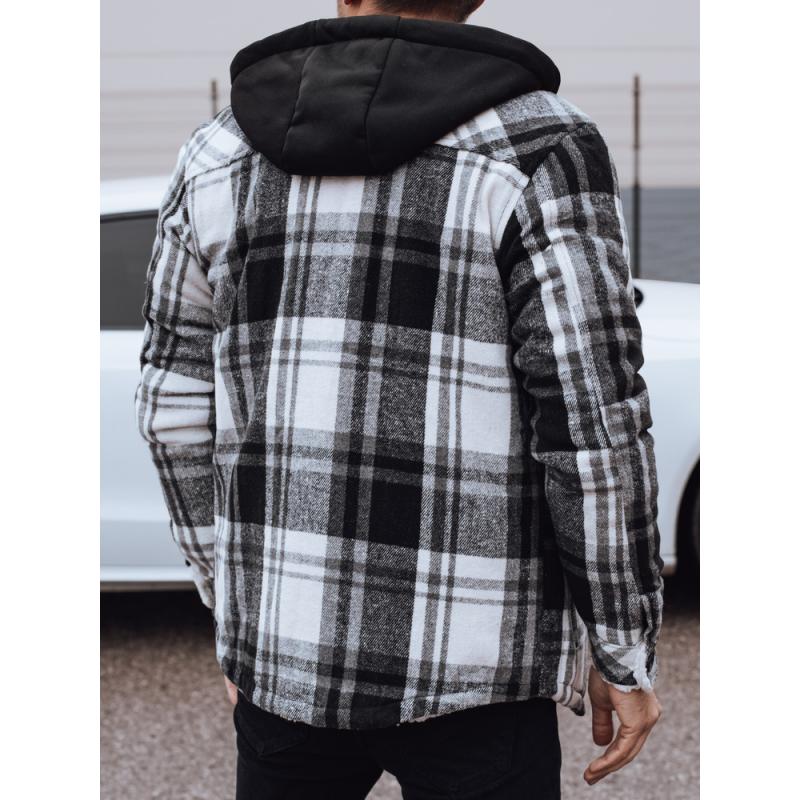 Pánská zateplená bunda s kapucí černá