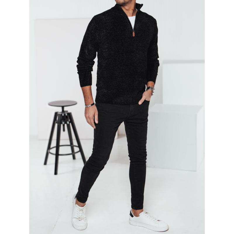 Férfi fekete pulóver