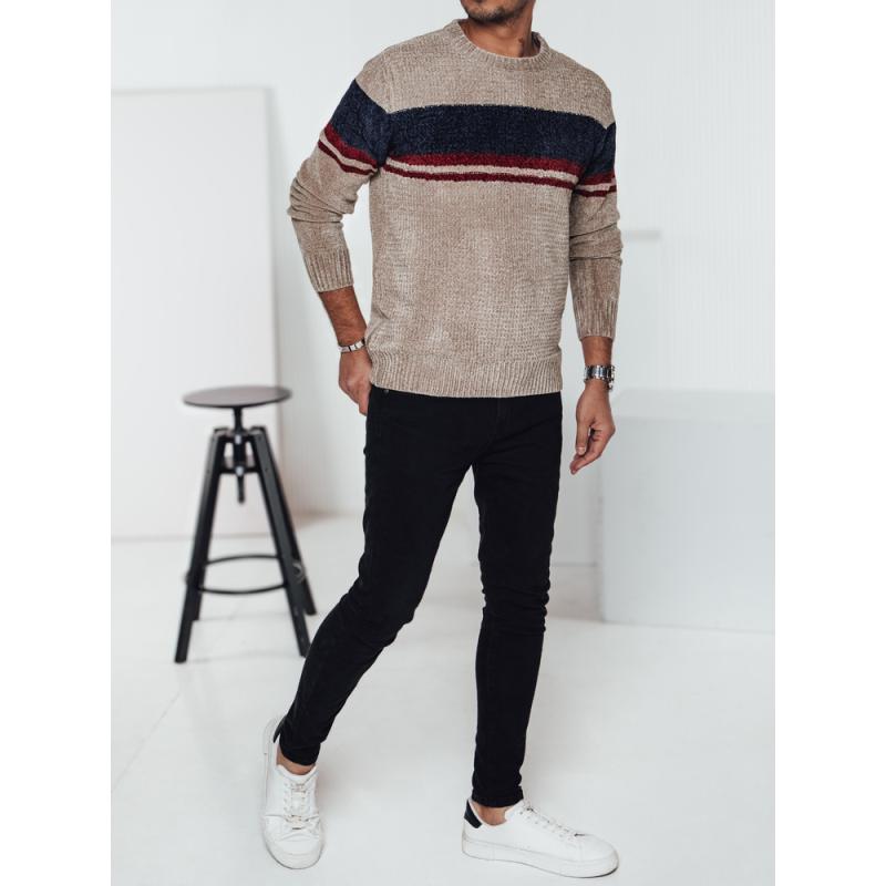 Férfi barna pulóver