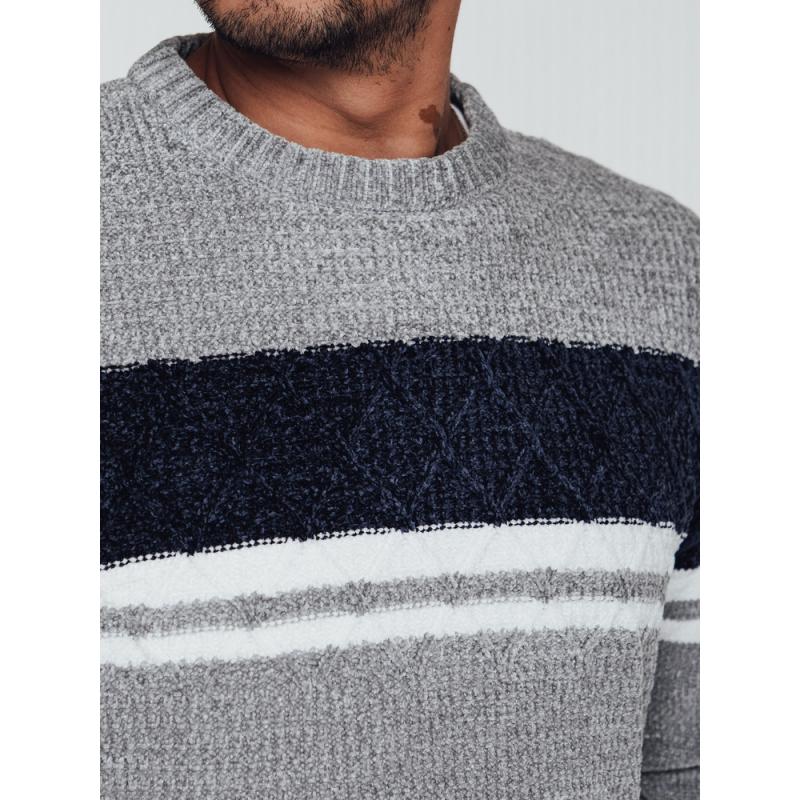 Férfi szürke pulóver