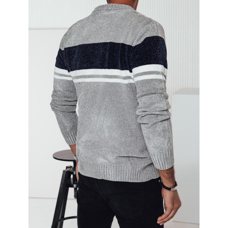 Férfi szürke pulóver