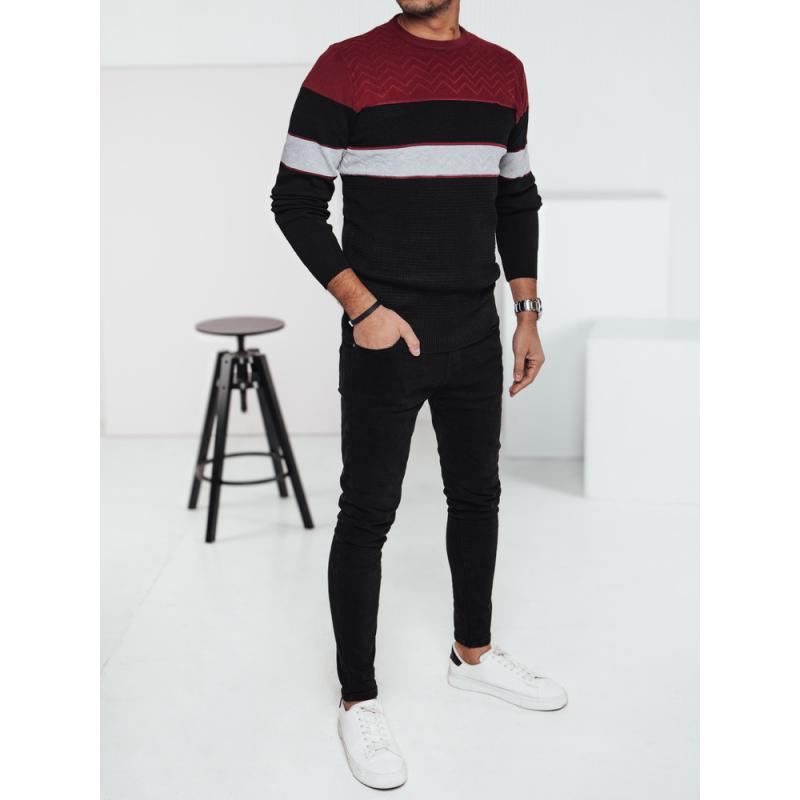 Férfi fekete pulóver