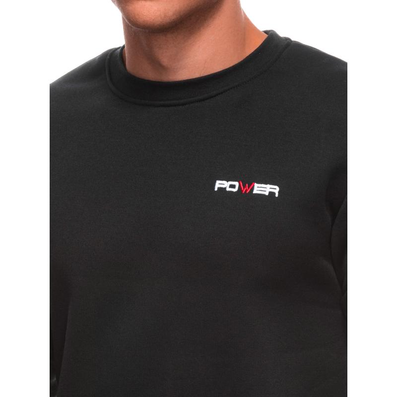 Pánská mikina s kapucí B1701 - černá