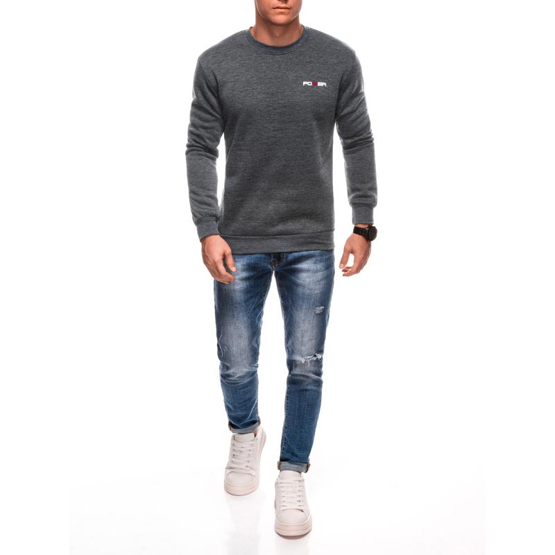 Pánská mikina s kapucí B1701 - černá