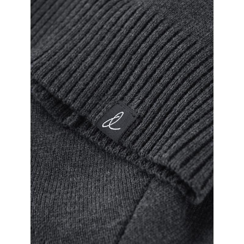 Férfi téli pamut kötött sapka - grafit kék V2