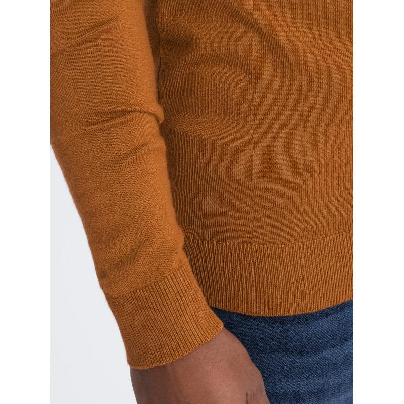 RELAXED FIT férfi pulóver mintákkal – sötétkék V1 OM-SWSW-0111