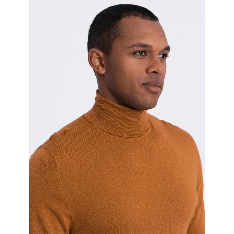 RELAXED FIT férfi pulóver mintákkal – sötétkék V1 OM-SWSW-0111