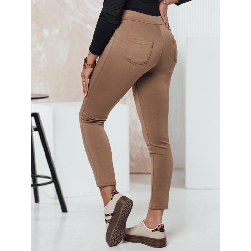 Dámské kalhoty MODSTORY camel Dstreet