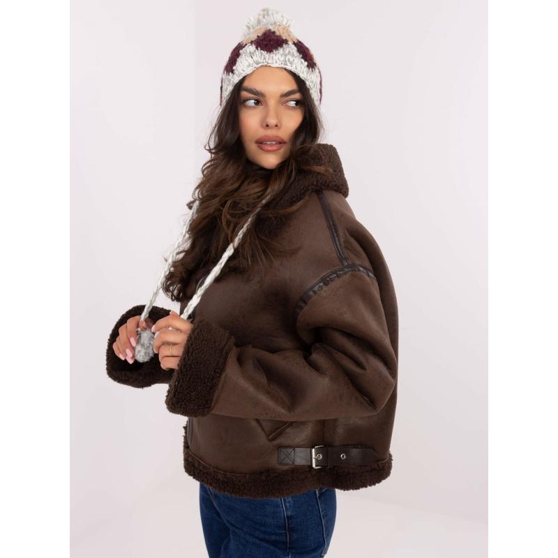 Fehér női pomponos fülbevaló