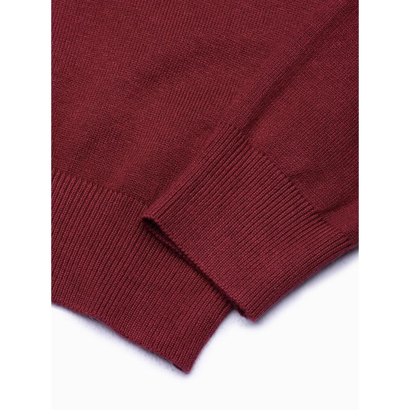 Klasický pánský svetr s kulatým výstřihem - zelený V13