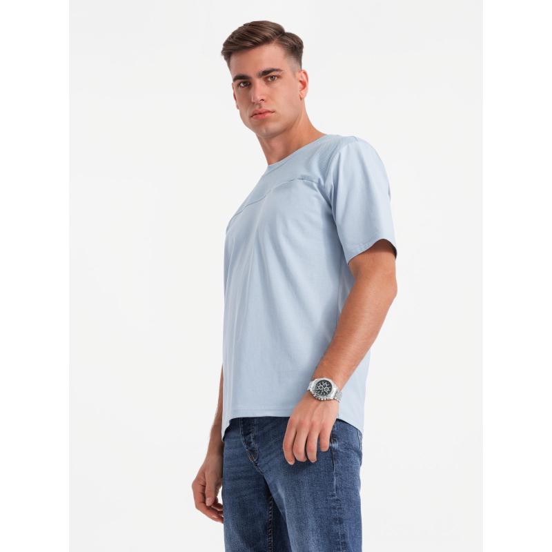 Férfi pamut póló finom hímzéssel - krém V2