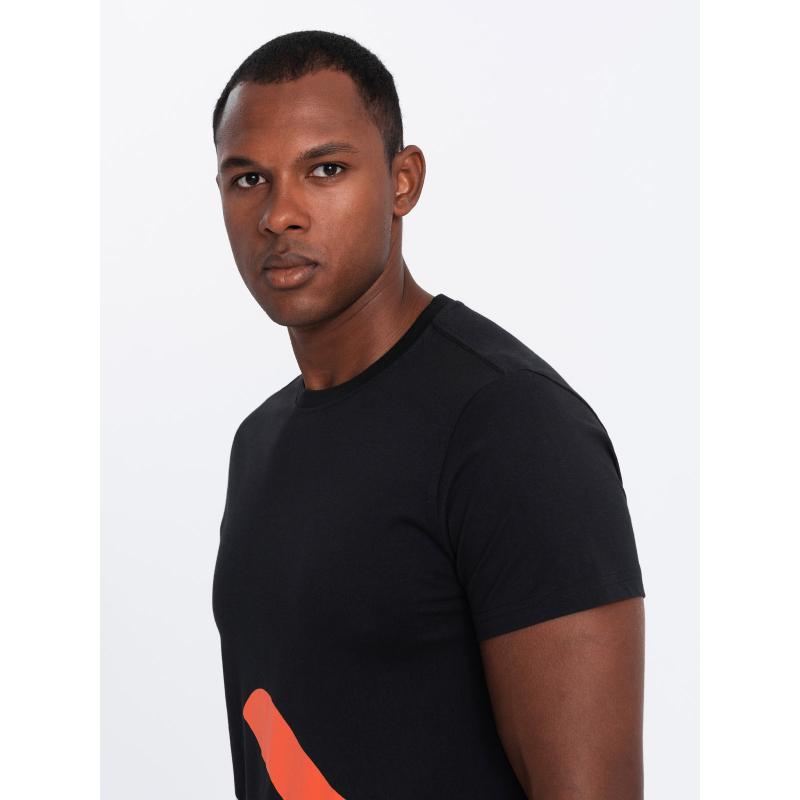 Pánske bavlnené tričko s jemnou výšivkou - krémová V2