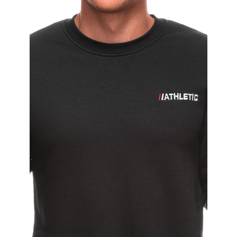 Pánská mikina s kapucí B1701 - černá