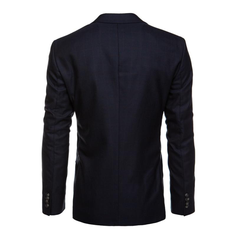 Pánské jednořadové námořnicky modré sako