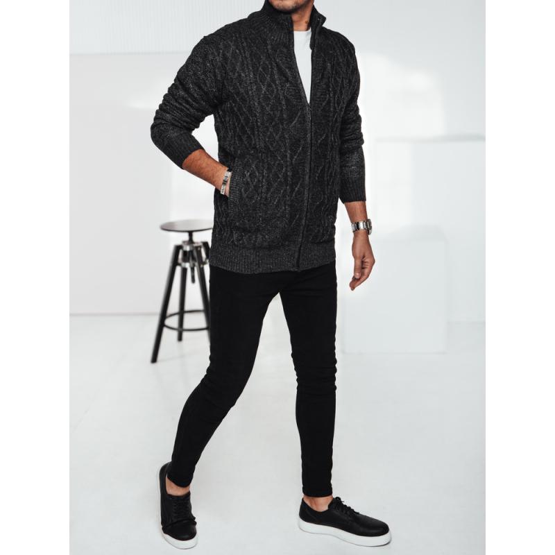 Pánský svetr tmavě šedý