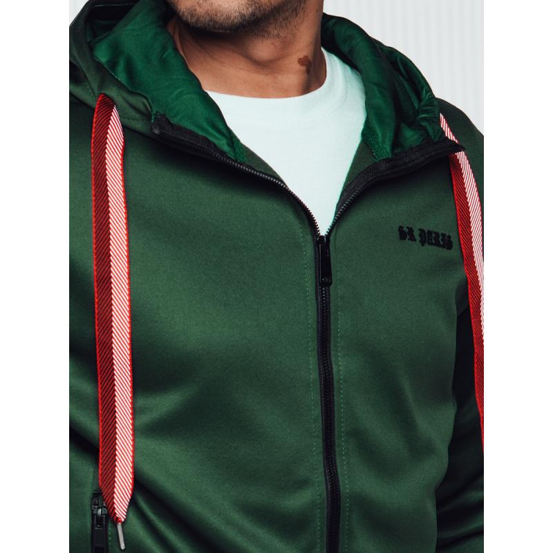 Pánská mikina s kapucí zelená