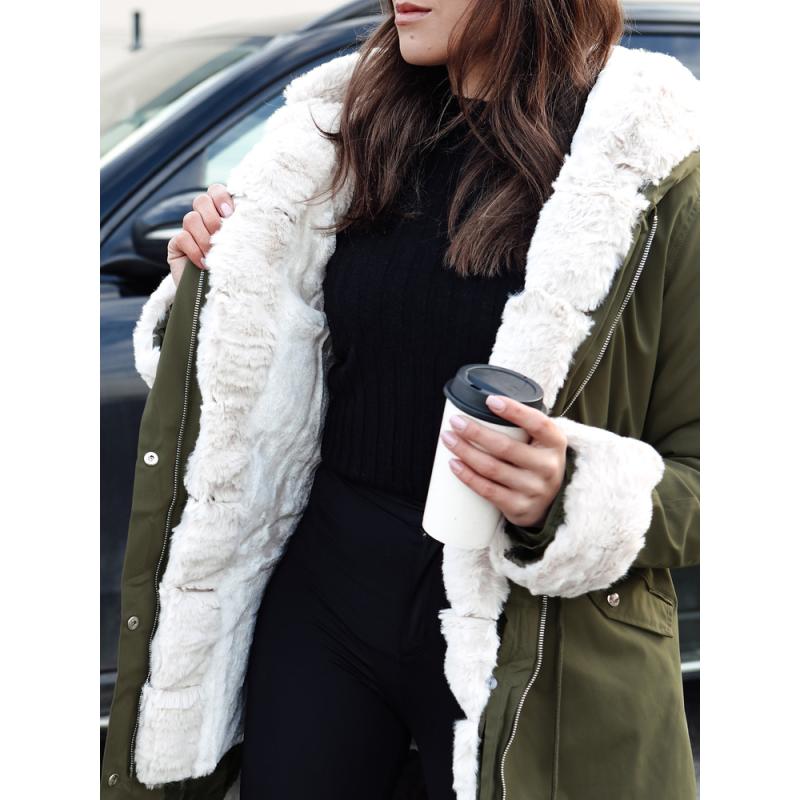 Dámská zimní bunda parka STARBURST zelená