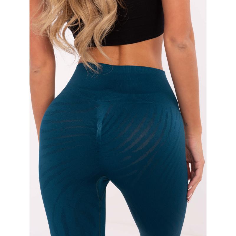 Tmavě zelené tvarující sportovní legíny push-up