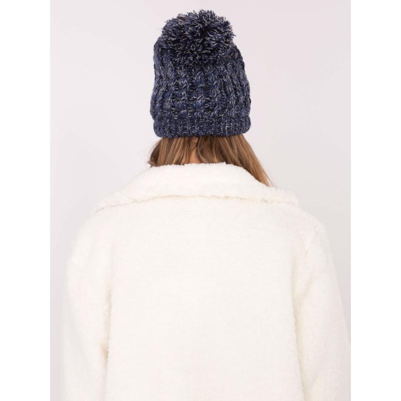 Námořnicky modrá dámská čepice s aplikacemi