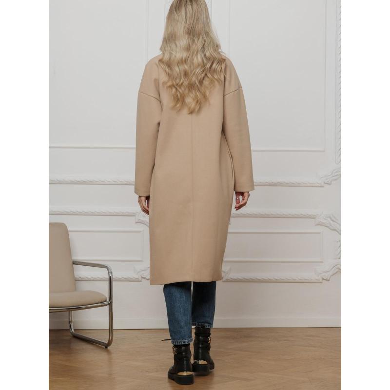 Dámský kabát CLR034 - béžový