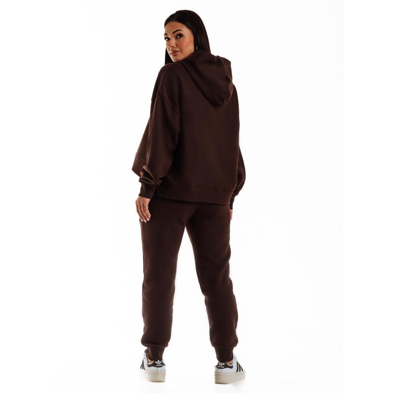 Dámské tepláky PLR264 - hnědé