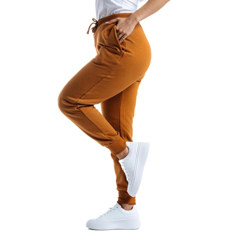 Dámské tepláky PLR264 - hnědé