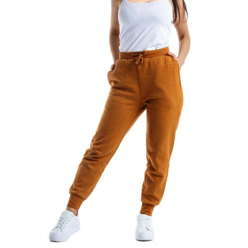 Dámské tepláky PLR264 - hnědé