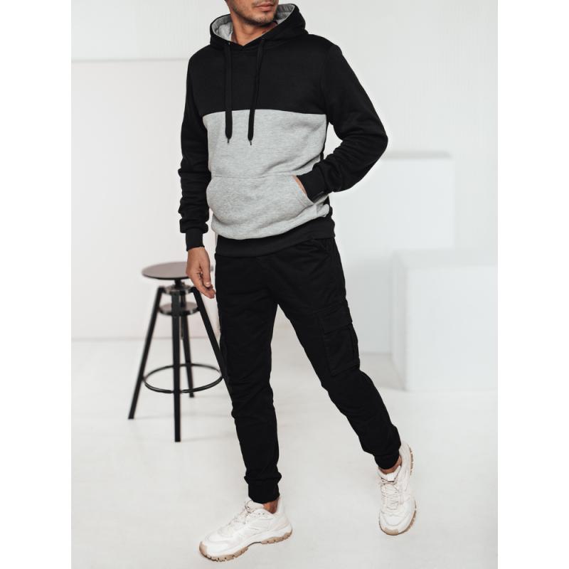 Pánská mikina s kapucí černá