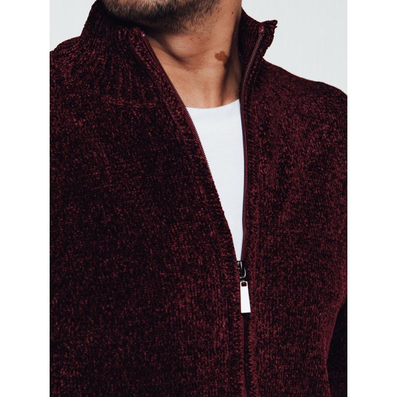 Férfi kardigán bordó