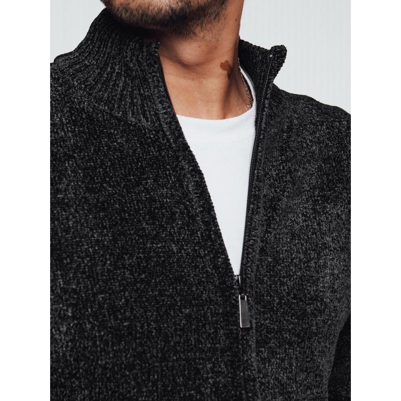 Pánský stahovací svetr tmavě šedý