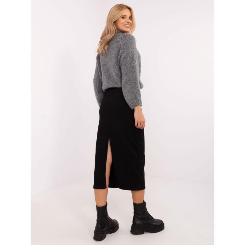 Fekete farmer midi szoknya