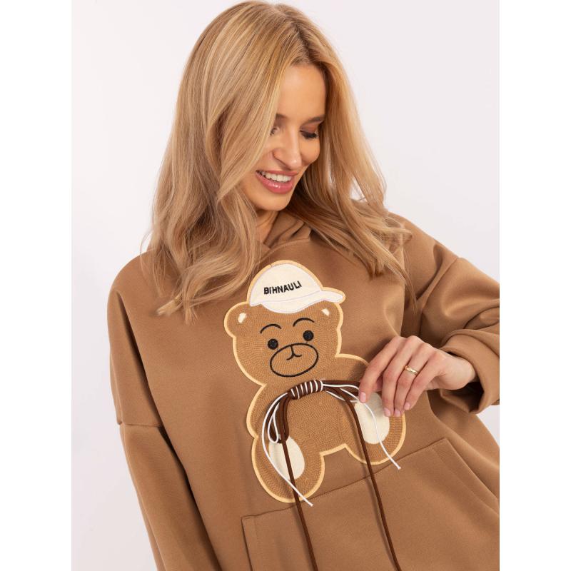 Camel női pulóver zsebbel