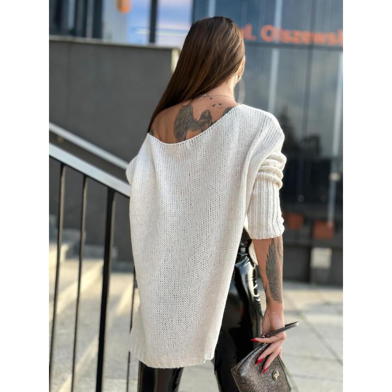 Női pulóver ELR022 - bézs